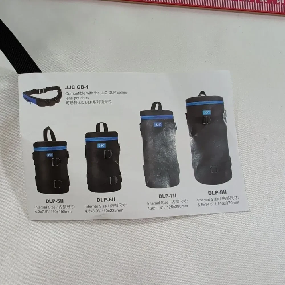 JJC DLP-7II Deluxe Lens Pouch Case Large Telephoto Lens NWT